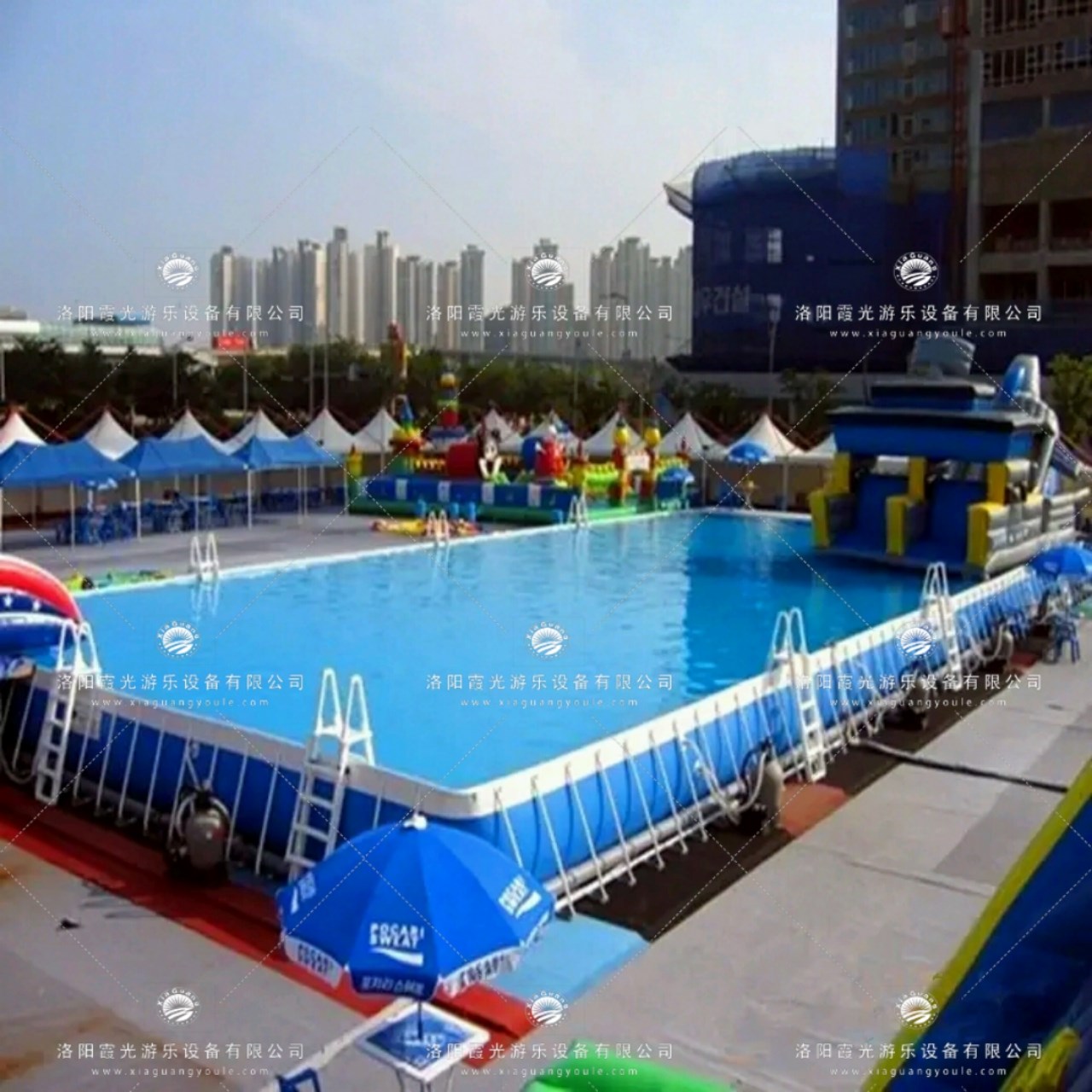 栾城大型支架游泳池